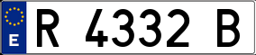 Trailer License Plate